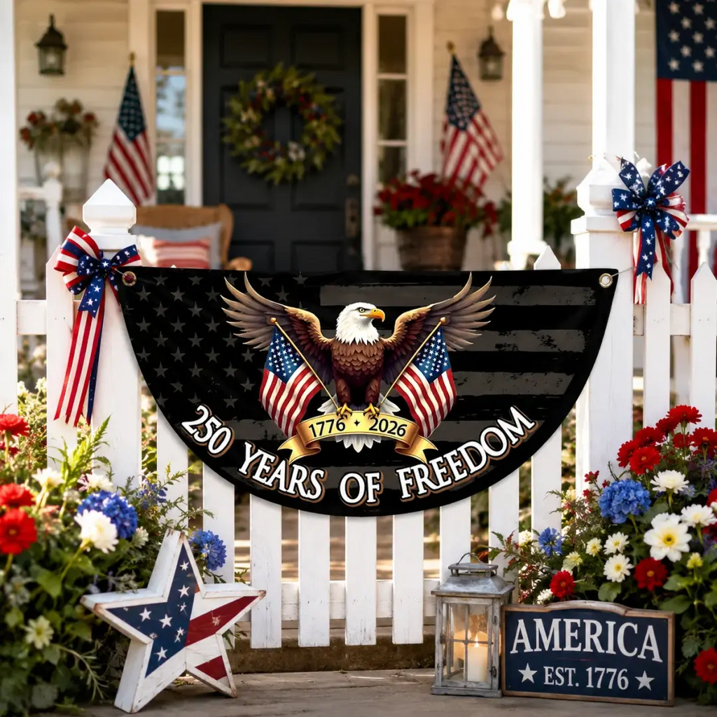 250 Years of Freedom Non-Pleated Fan Flag TH10 170159