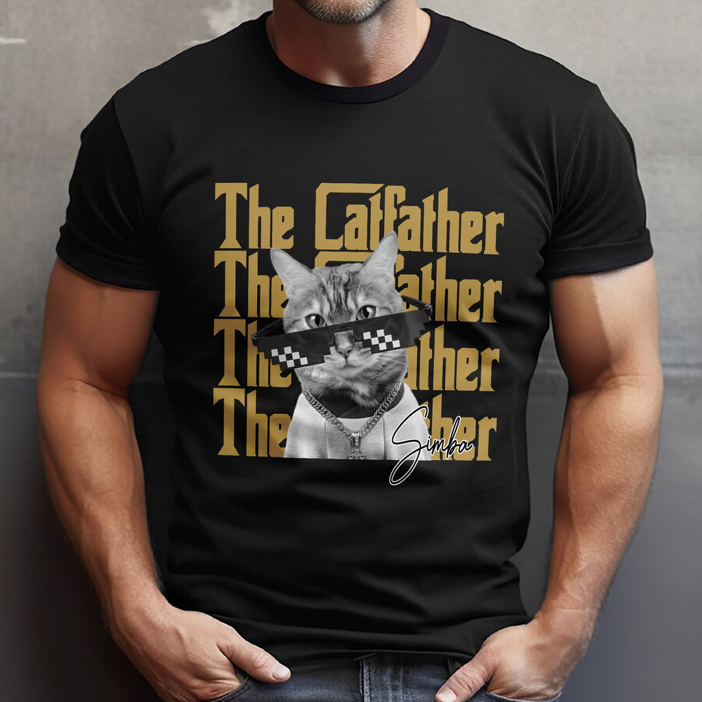 Personalized Vintage Photo The Catfather Comfort Shirt For Cat Lovers HA75 921570