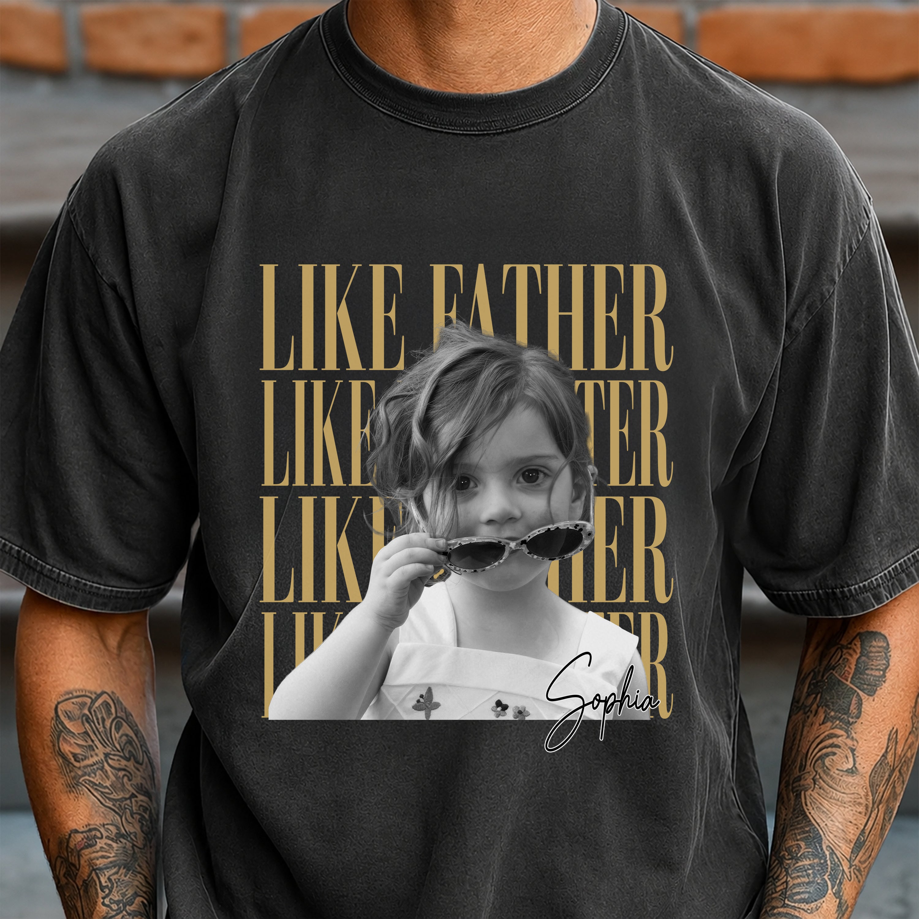 Custom Photo Like Father Like Daughter Comfort Shirt HO82 902690