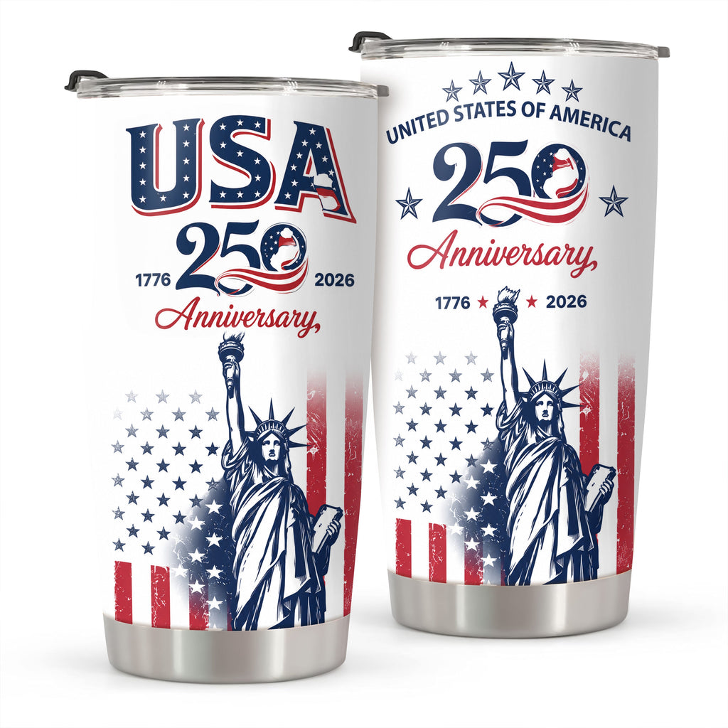 USA 250th Anniversary Patriotic Statue of Liberty Fat Tumbler HA75 921660