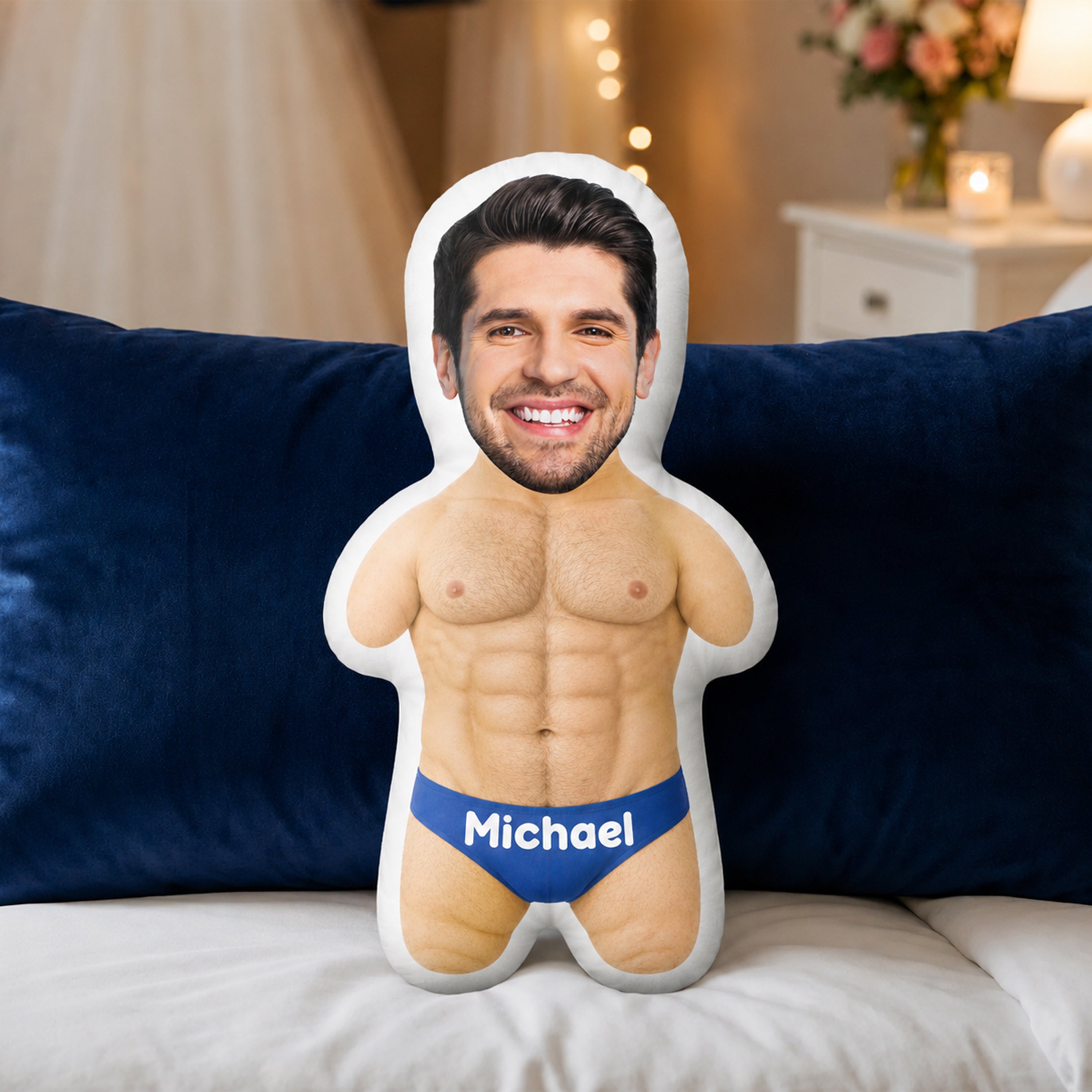 Custom Photo Minime Pillow Tummy Guy Shaped Pillow For Her TH10 170425