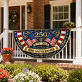 Custom Family Name 250th Anniversary 250 Years Of Freedom Non-Pleated Fan Flag LM32 669337