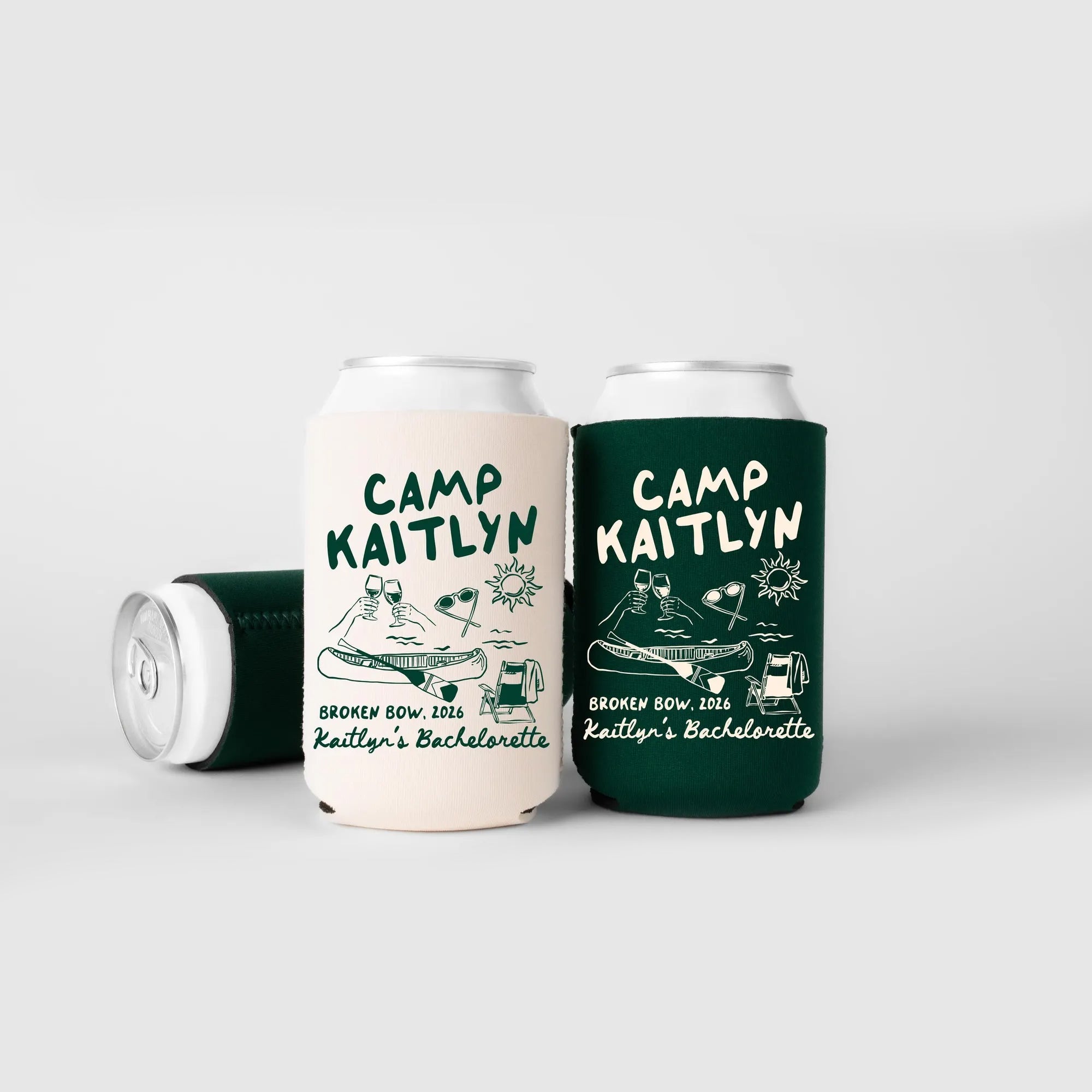 Personalized Lake Club Bachelorette Camp Can Cooler, Camping Bachelorette Party Favors HO82 903054
