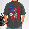 Personalized Best Dog Dad Ever We Woof You With US Flag Back Comfort Shirt - Gift For Dog Lovers HO82 902862