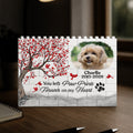 Custom Photo You Left Paw Prints On My Heart Building Block - Personalized Pet Memorial Gift CH07 911646