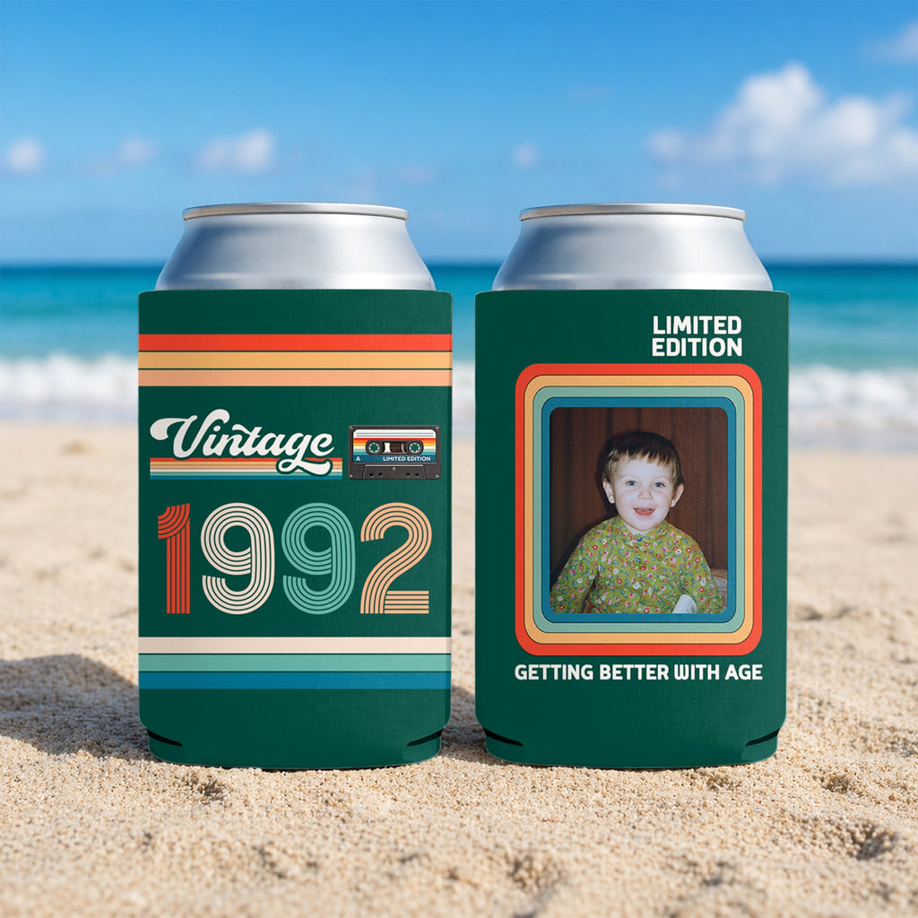 Custom Photo Getting Better With Age Can Cooler Holder - Personalized Birthday Gift LM32 899903