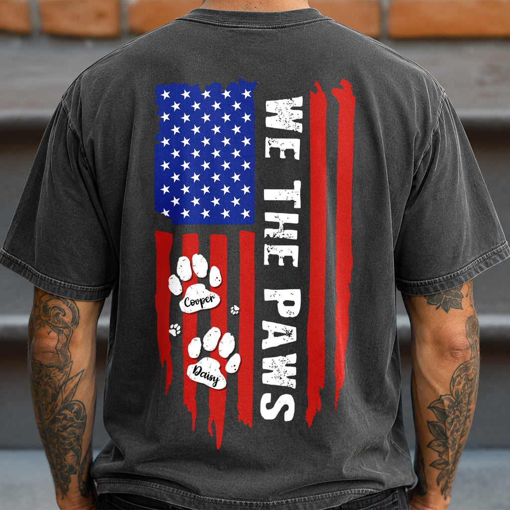 Personalized We The Paws Back Comfort Shirt For Dog Lover TH10 170163