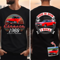 Custom Car Photo This Is How I Roll Back And Front Dark Shirt - Personalized Gifts For Dad, Grandpa, Family, Yourself CH07 180008