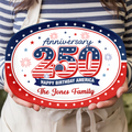 Custom Family Name 250th Happy Birthday America 1776-2026 Anniversary Platter HO82 902694