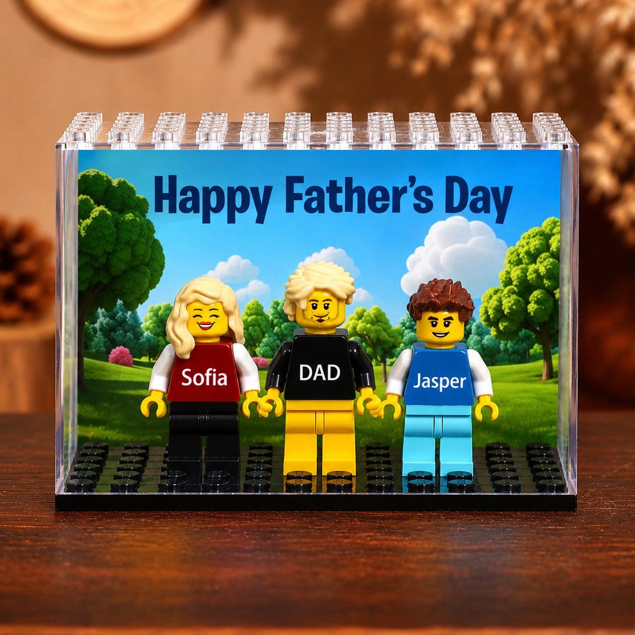 Personalized Family and Pet Minifigure Building Blocks Gifts - Gift For Dad, Father's Day, Anniversary, Birthday HO82 902686