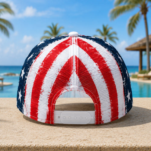 America Flag Embroidered Trucker Hat - Gift For US 250th Anniversary HO82 902758