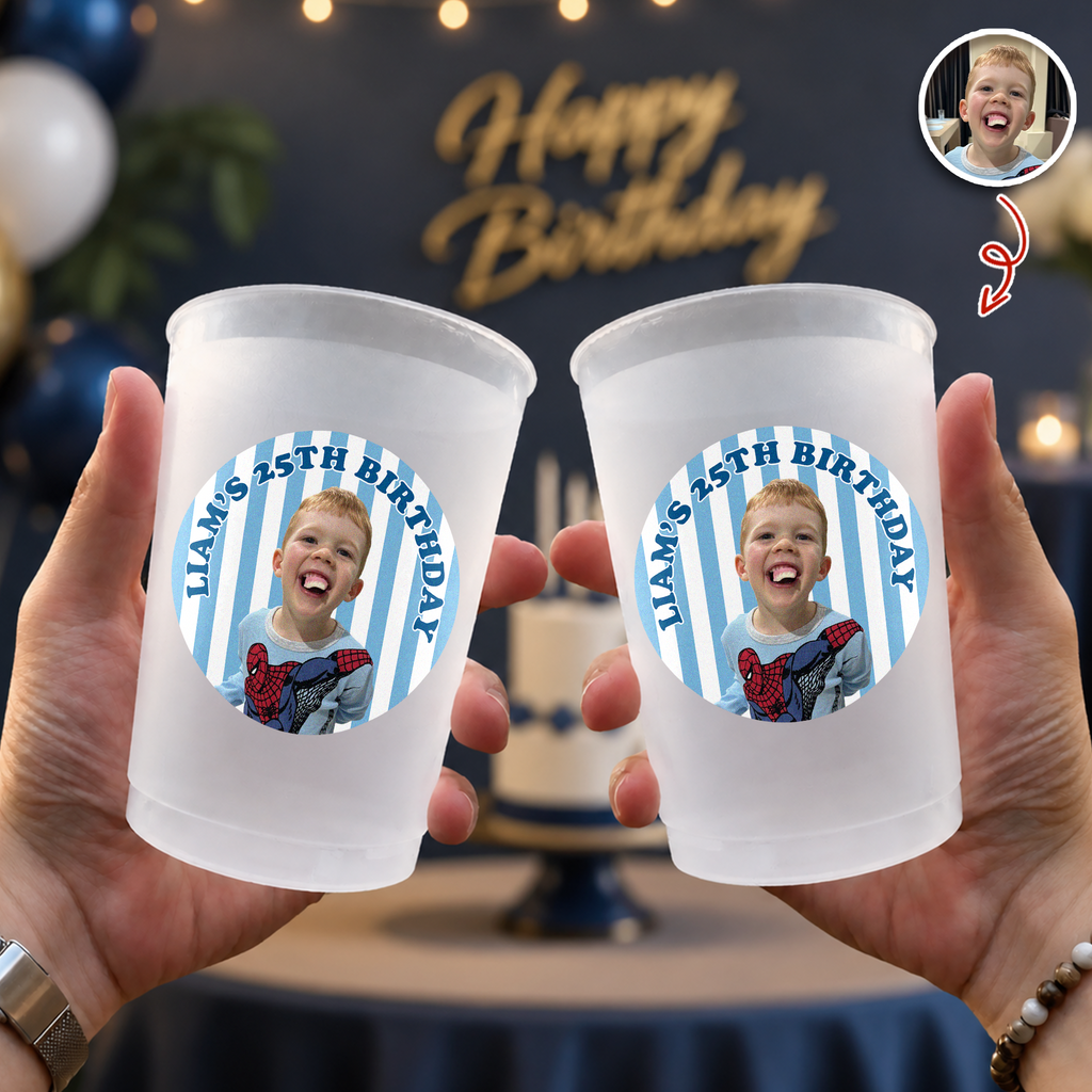Custom Photo Birthday Party Cup - Personalized Birthday Party Decoration HA75 921768