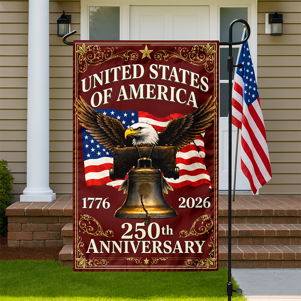 Personalized 250th Anniversary 1776–2026 Eagle & Liberty Bell Garden Flag LM32 669267