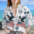 Personalized USA 250 Anniversary Eagle 1776-2026 Blouse Shirt CH07 911744