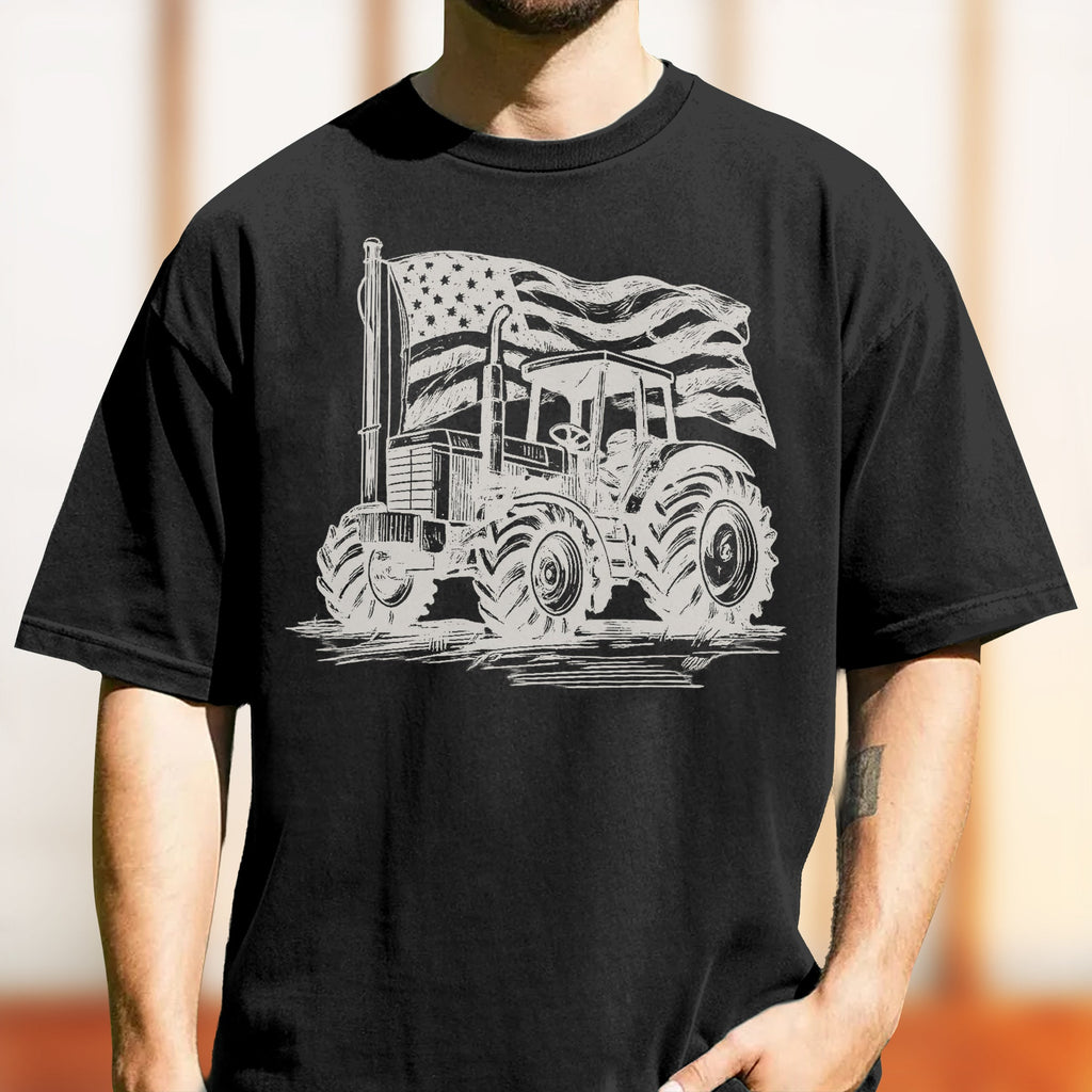 American Flag Tractor Comfort Shirt USA Independence Day Gift LM32 669217