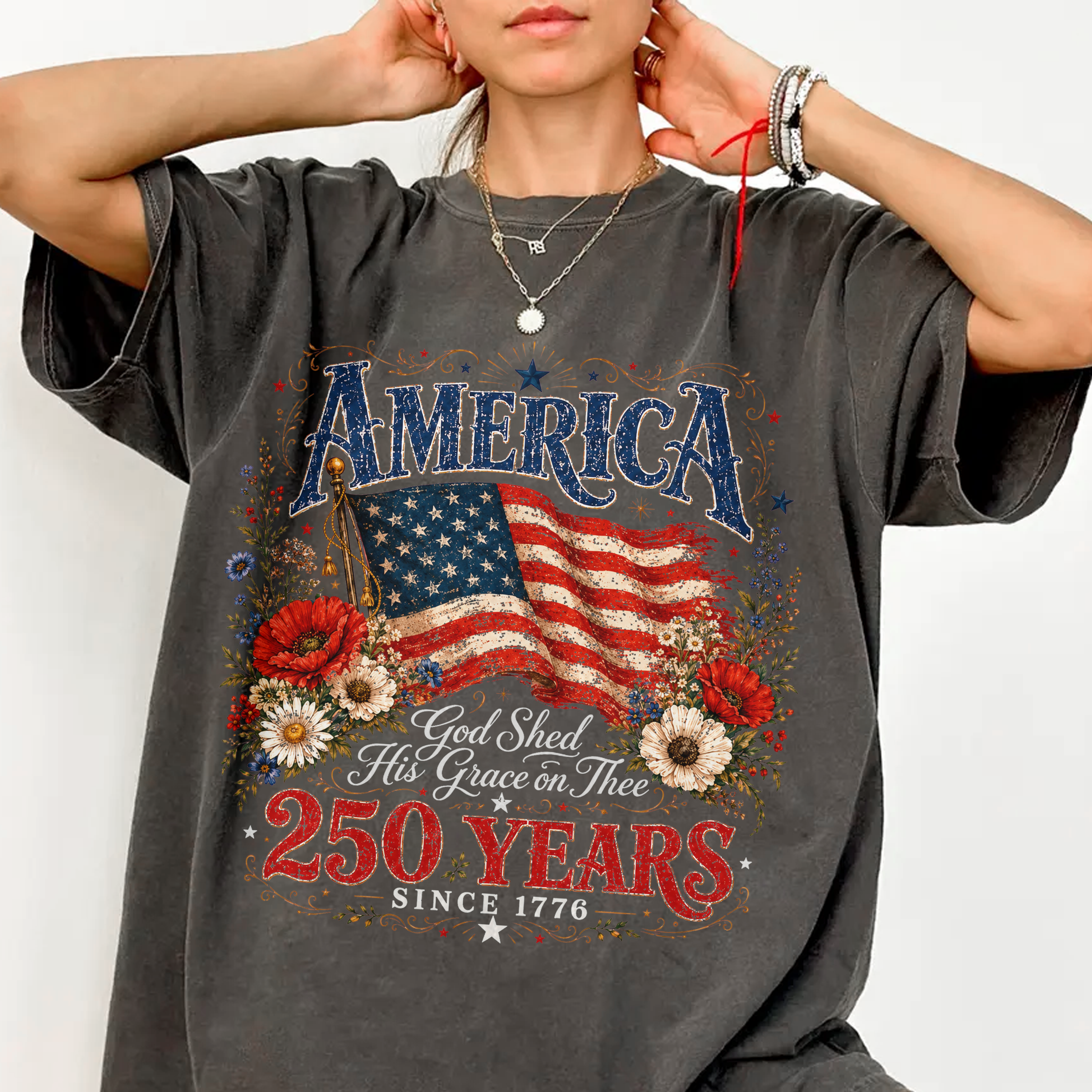 Celebrate 250th Anniversary USA Birthday Comfort Color Shirt CH07 911836