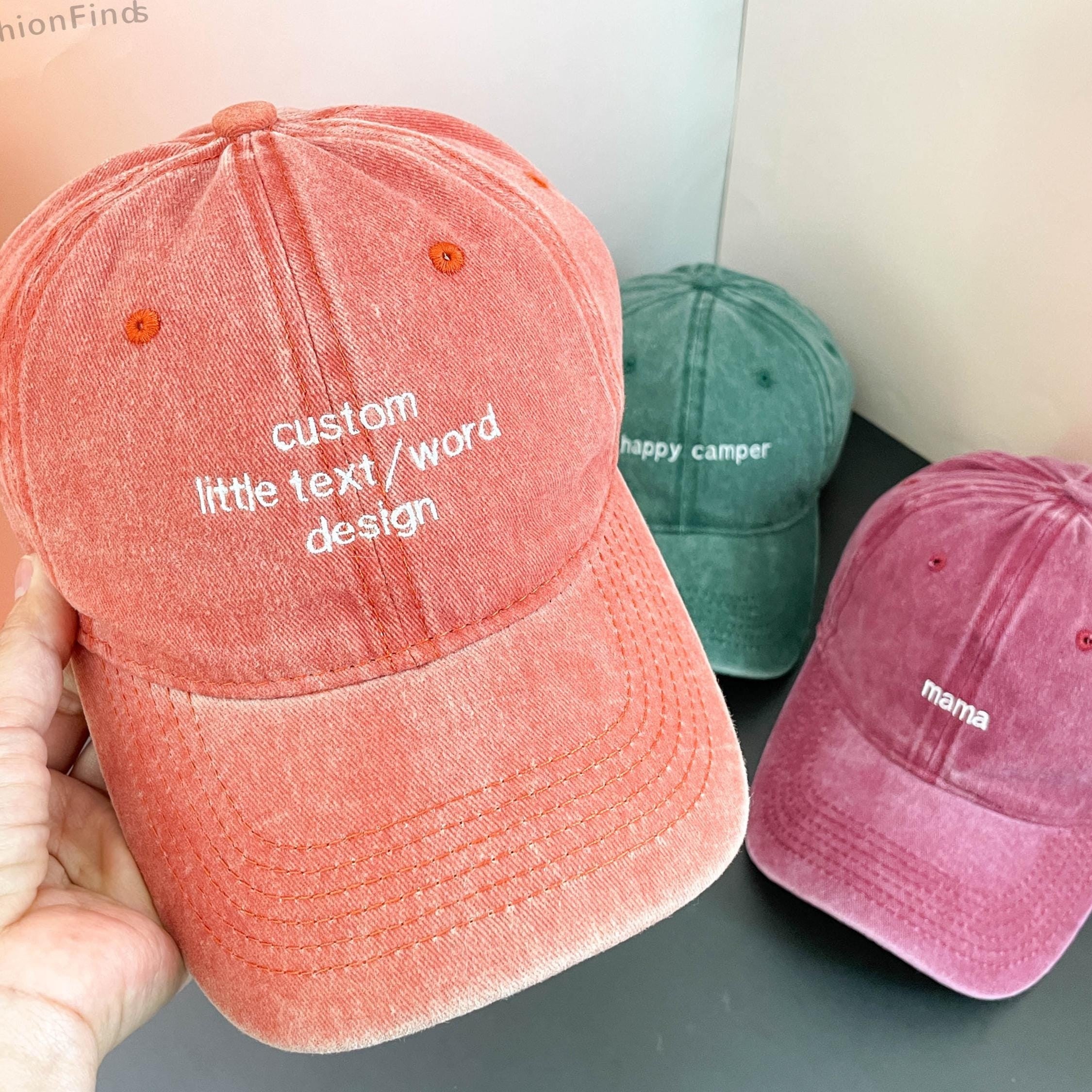 Custom Text Embroidered Baseball Cap, Gift For New Dad Mom, Camp Bachelorette Hat LM32 669391