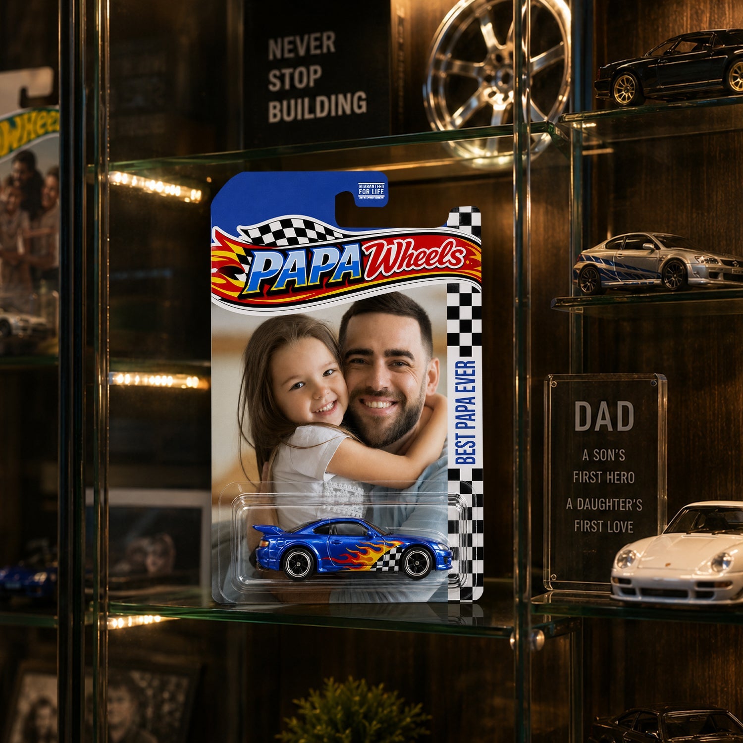 Custom Photo You’re Wheelie Cool Dad Wheels Packaging - Diecast Car Keepsake for Father’s Day LM32 669129
