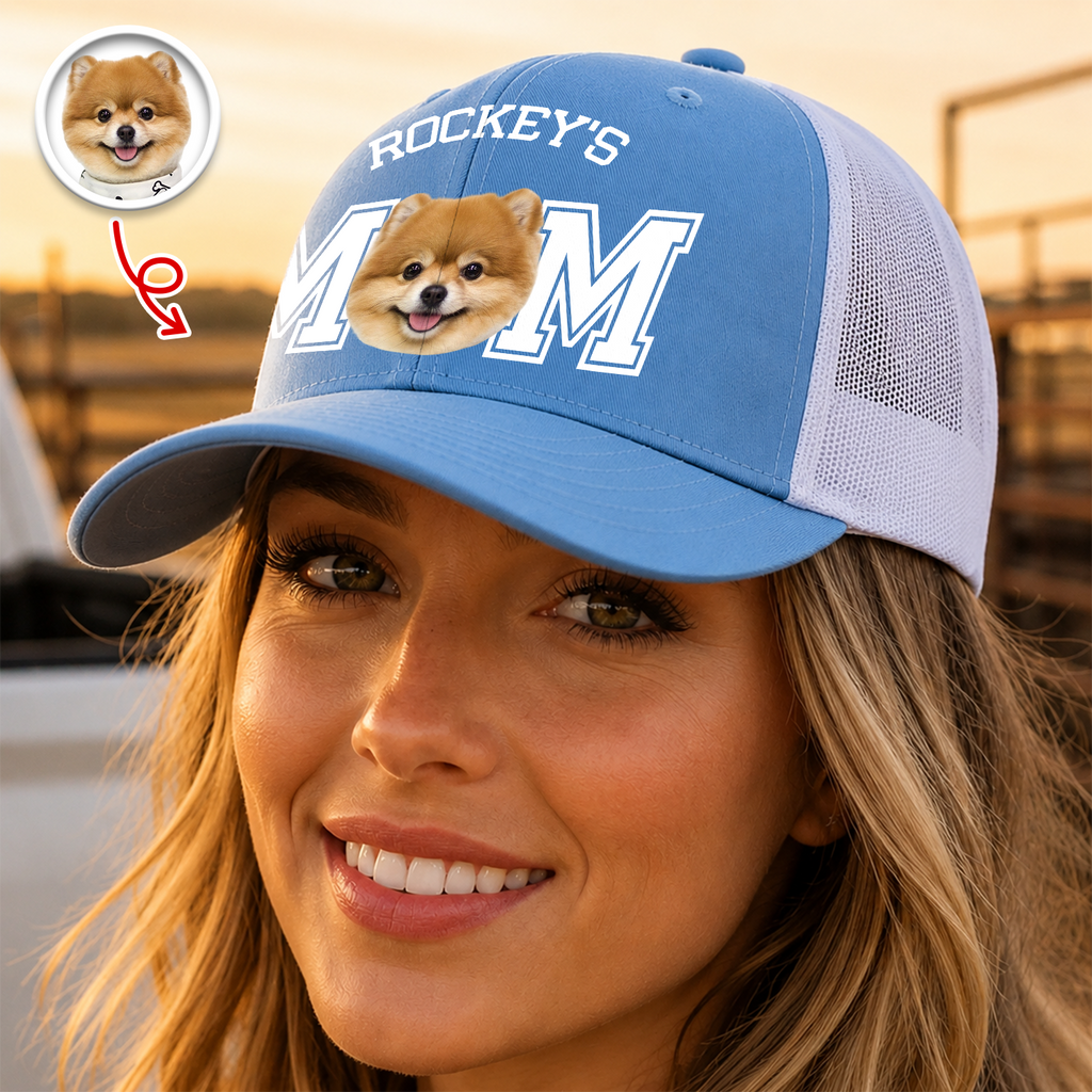 Custom Photo And Name Trucker Hat For Dog Lover TH10 170263