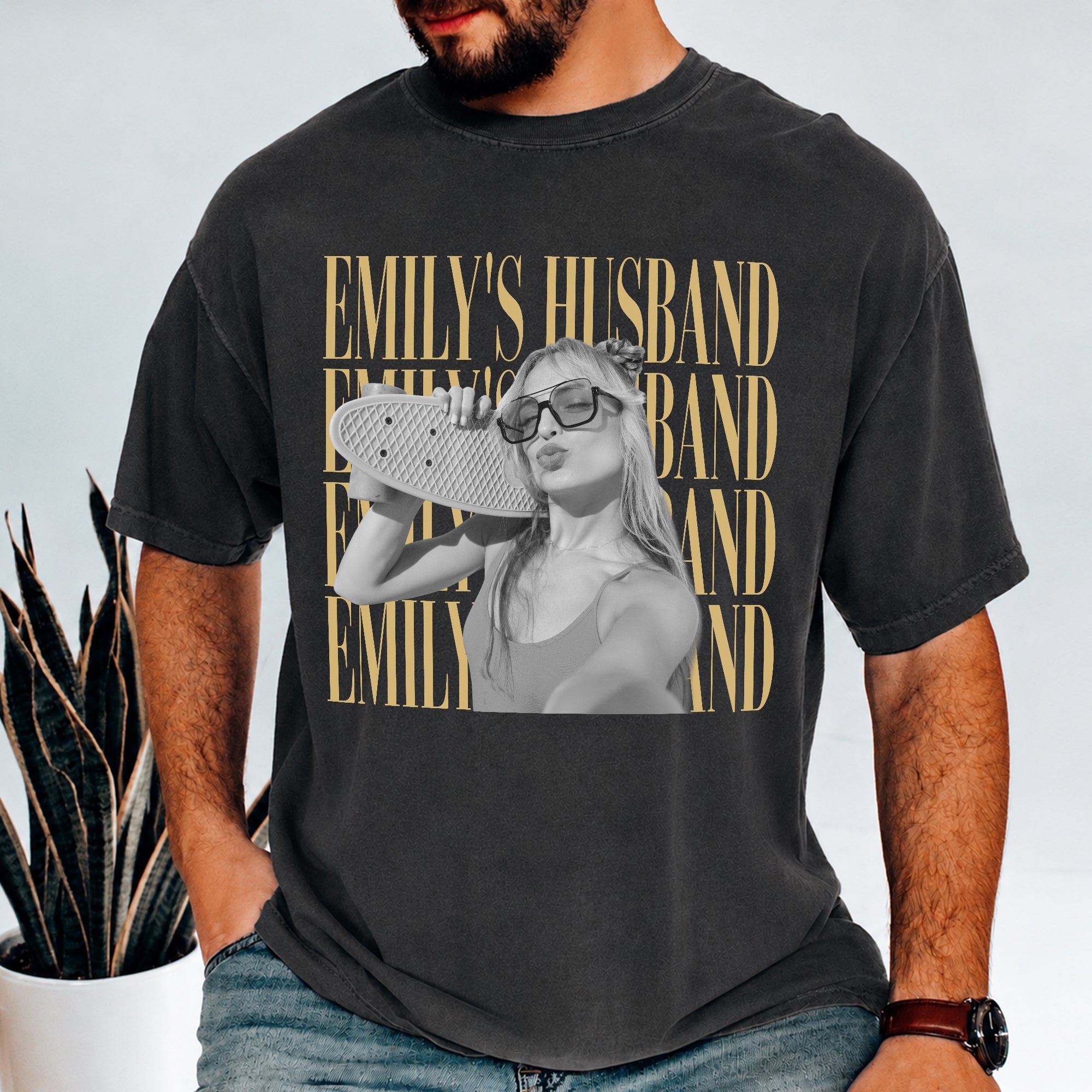Custom Vintage Photo Wife, Husband Comfort Shirt - Personalized Anniversary Gift HA75 921482