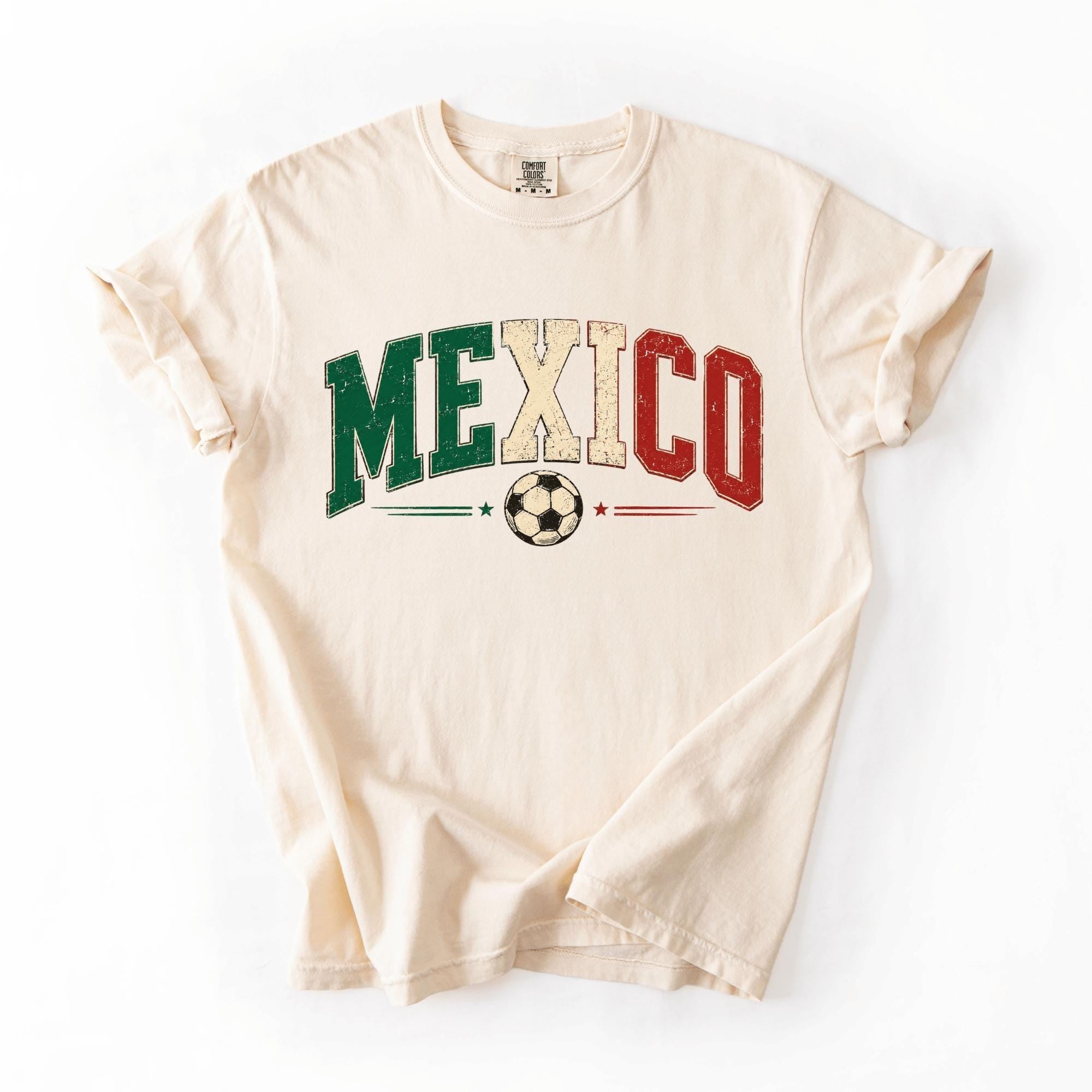 Mexico 2026 Soccer Comfort Colors Shirt, Vintage Mexico Soccer Tee Sport Lovers Gift CH07 180086