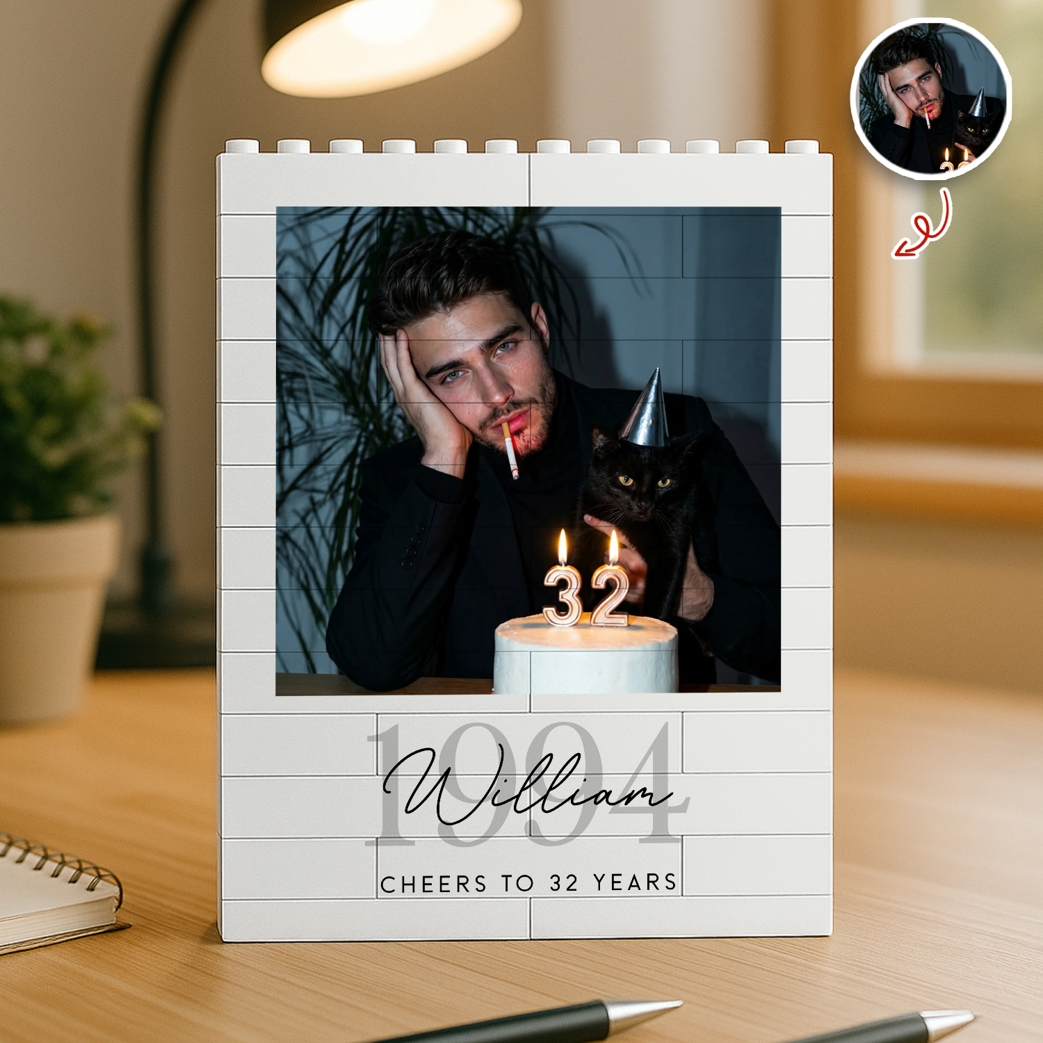 Custom Photo Building Brick Blocks Birthday Gift For Him Her LM32 669475