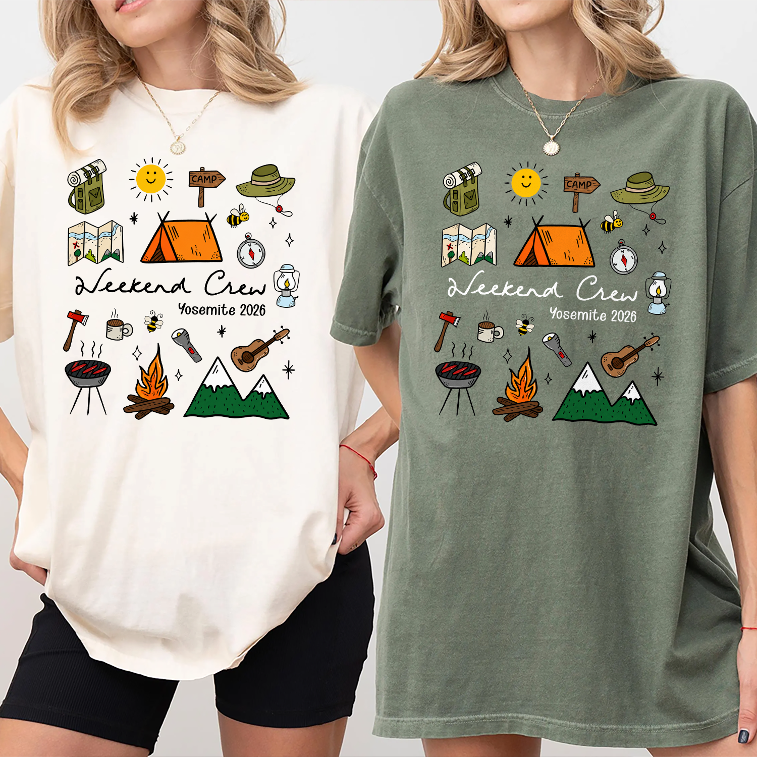 Personalized Weekend Crew 2026 Comfort Shirt, Camping Trip, Family Camping Vacation Gift TH10 170431