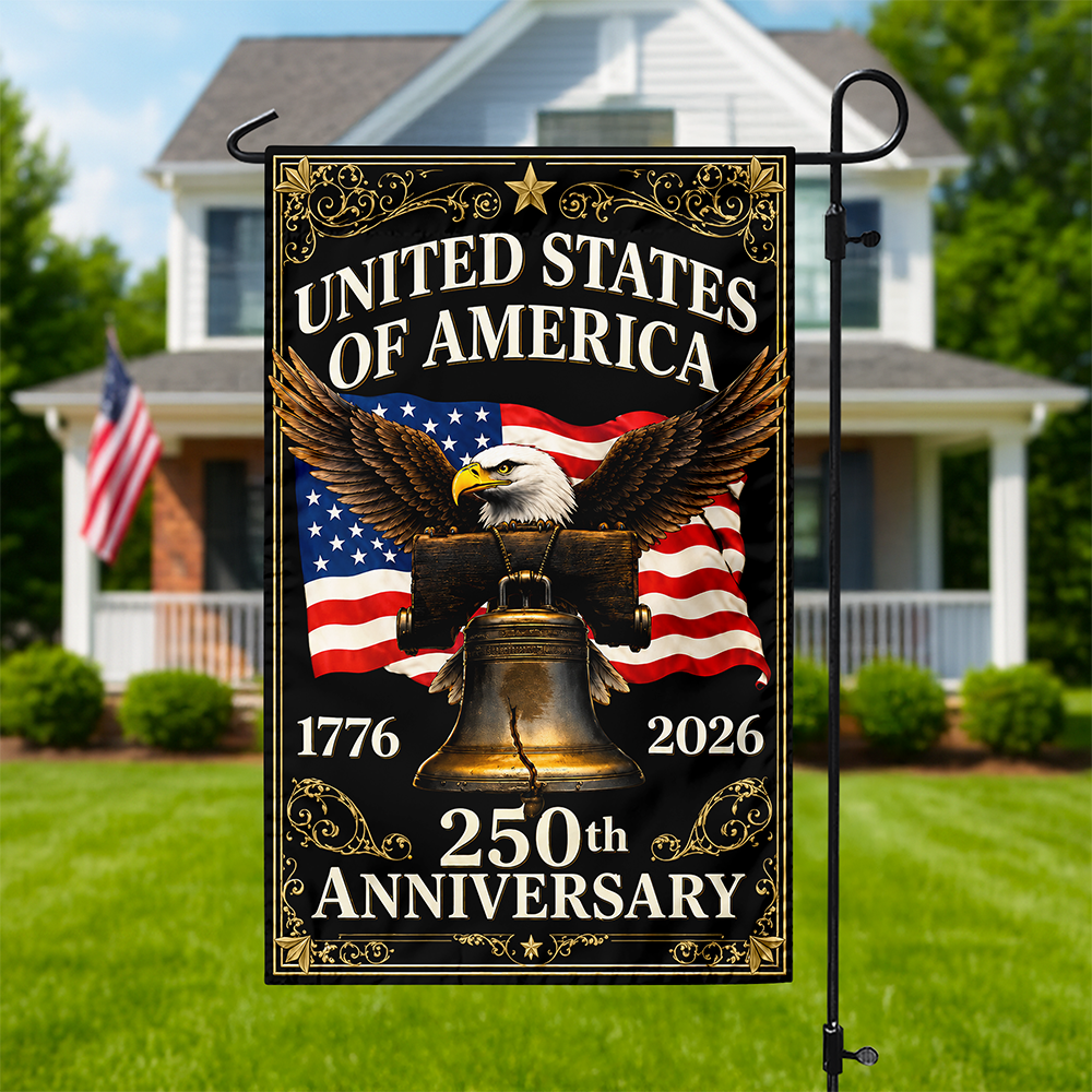 Personalized 250th Anniversary 1776–2026 Eagle & Liberty Bell Garden Flag LM32 669267