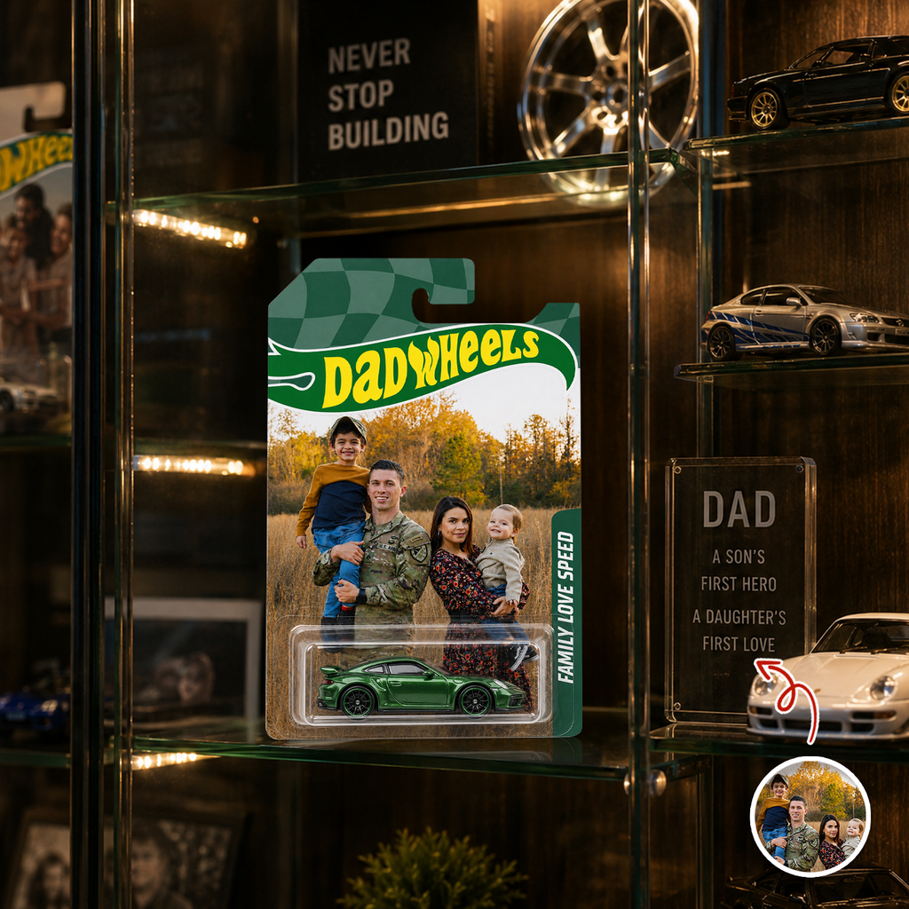 Custom Photo Family Love Speed Dad Wheels LM32 669159