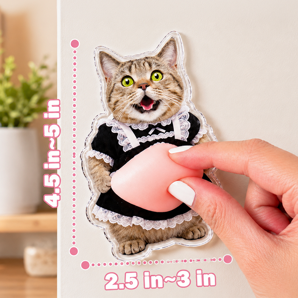 Custom Funny Photo Pet Belly Squishy Fridge Magnet Gift For Dog Lover Cat Lover CH07 911870