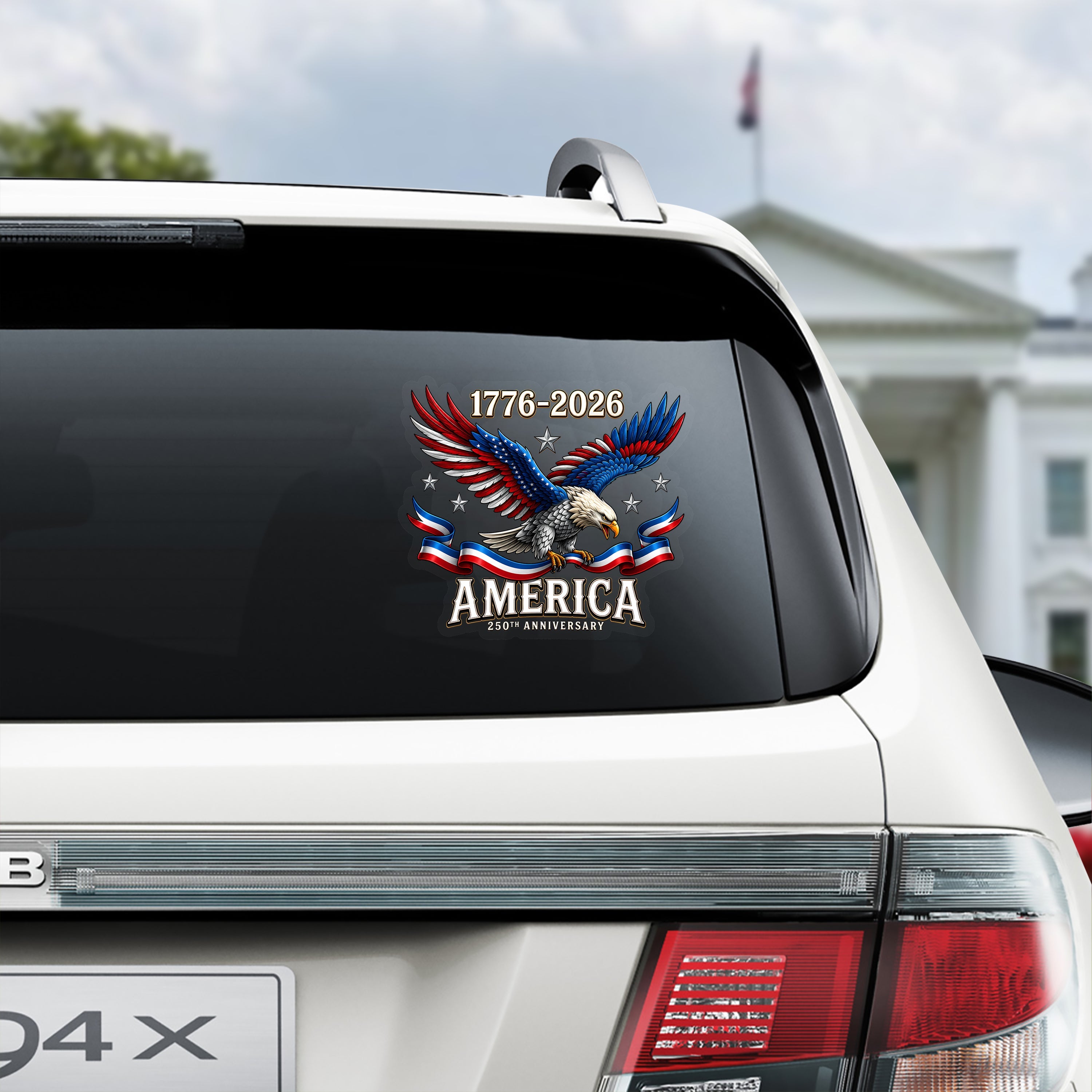 250th Anniversary American 1776-2026 Eagle Car Window Decal Sticker HO82 902780