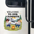 Personalized Welcome To Our Campsite RV Decal Sticker For Camper TH10 170349