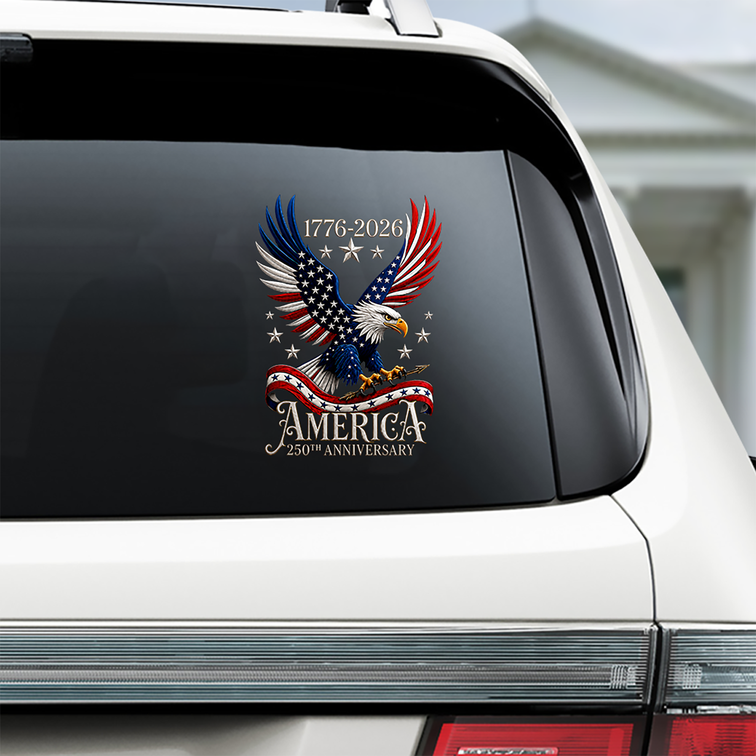 US 250th Anniversary 1776-2026 Eagle Car Window Decal Sticker TH10 170295
