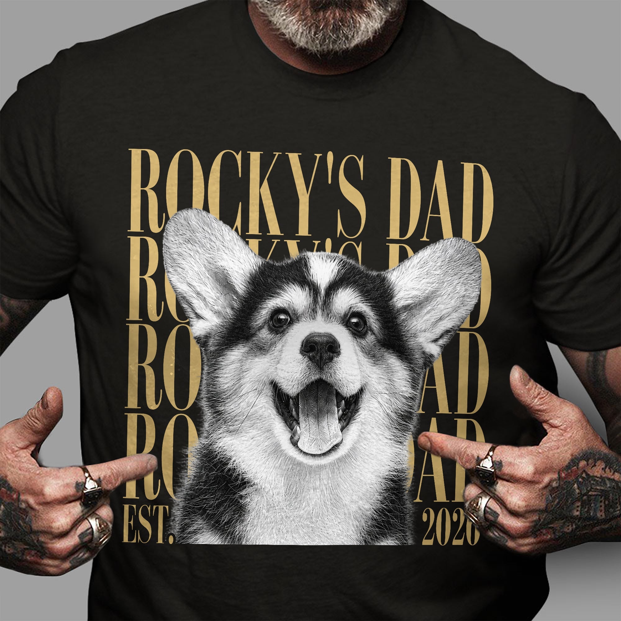 Personalized Vintage Photo Dog Dad Comfort Shirt Pet Lovers HA75 921820