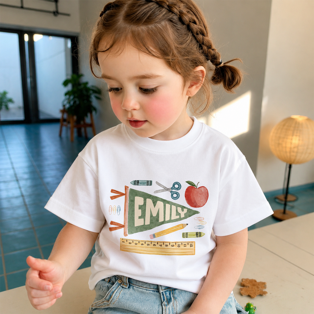 Custom Name Back to School Kids Shirt – Cute Back to School Gift for Boys & Girls TH10 170211