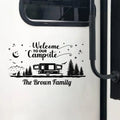 Personalized Welcome to Our Campsite RV Decal Sticker LM32 669405