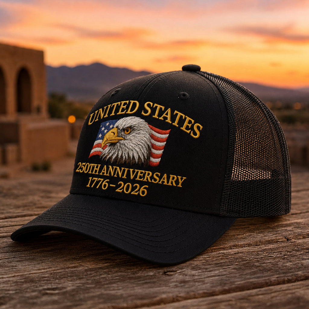 United States 250th Anniversary 1776–2026 Eagle Embroidered Trucker Hat HO82 902872