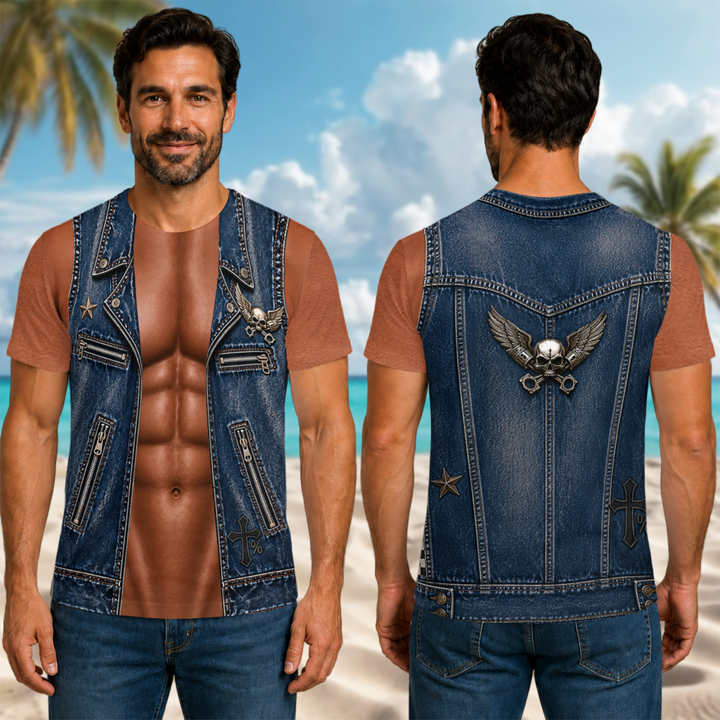 Personalized Funny Muscle Biker 3D Shirt - Novelty Gift for Men TH10 170463