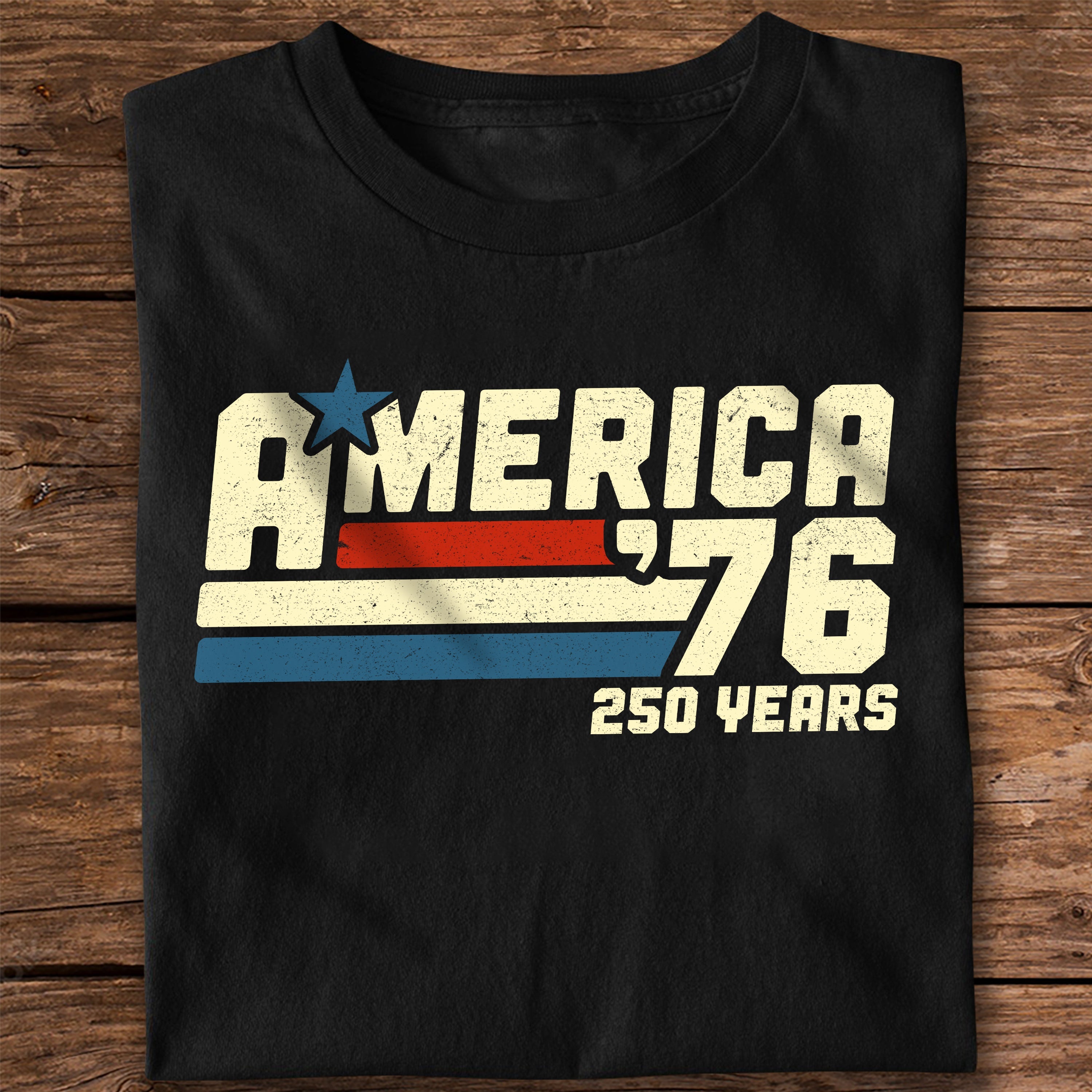 America 76 250 Years Retro Vintage 1776 2026 Patriotic 4th July Dark Shirt HA75 921546