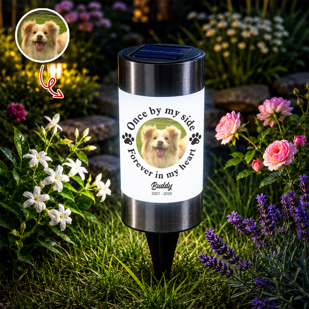 Custom Photo You Would Have Lived Forever - Memorial Personalized Solar Garden Light HA75 921754