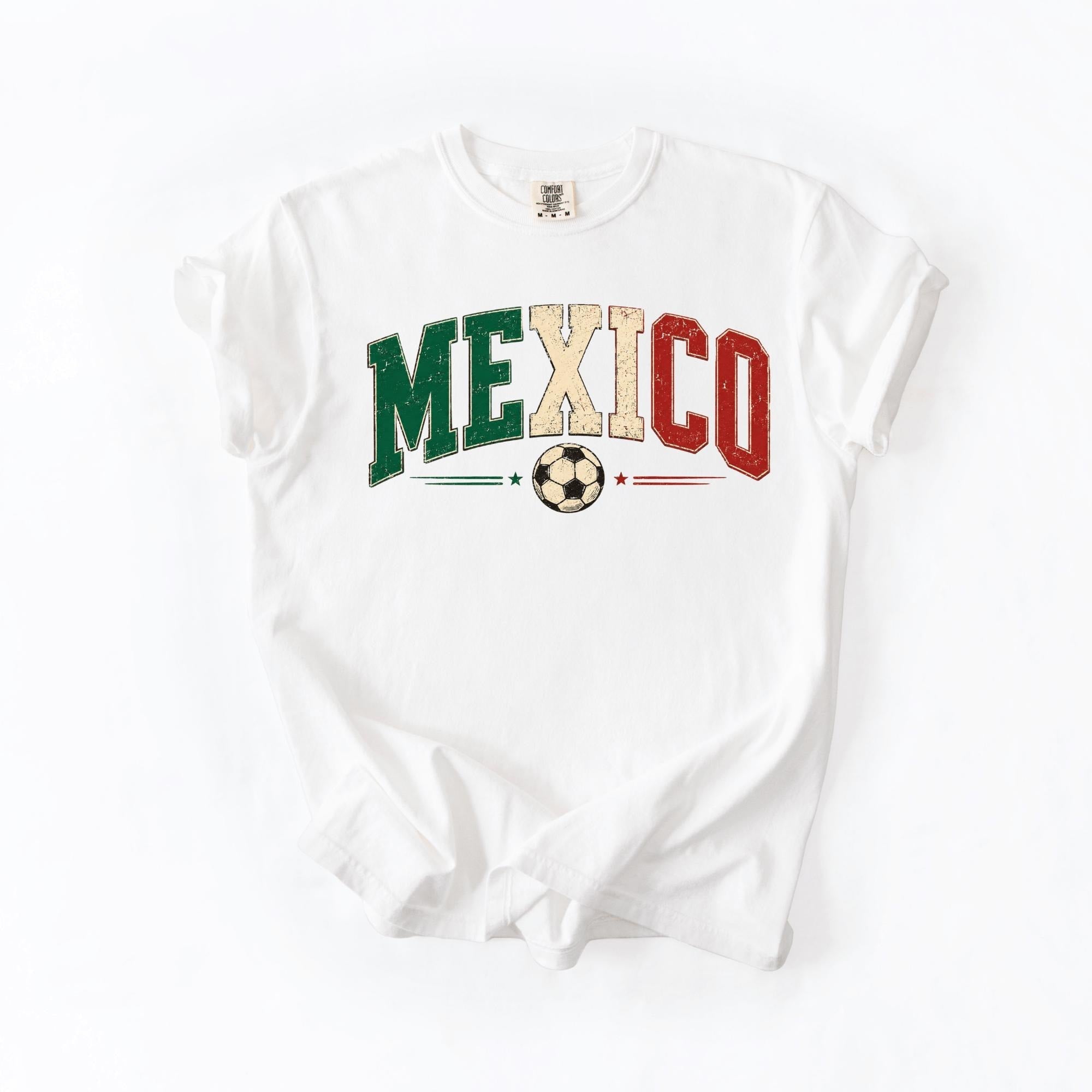 Mexico 2026 Soccer Comfort Colors Shirt, Vintage Mexico Soccer Tee Sport Lovers Gift CH07 180086