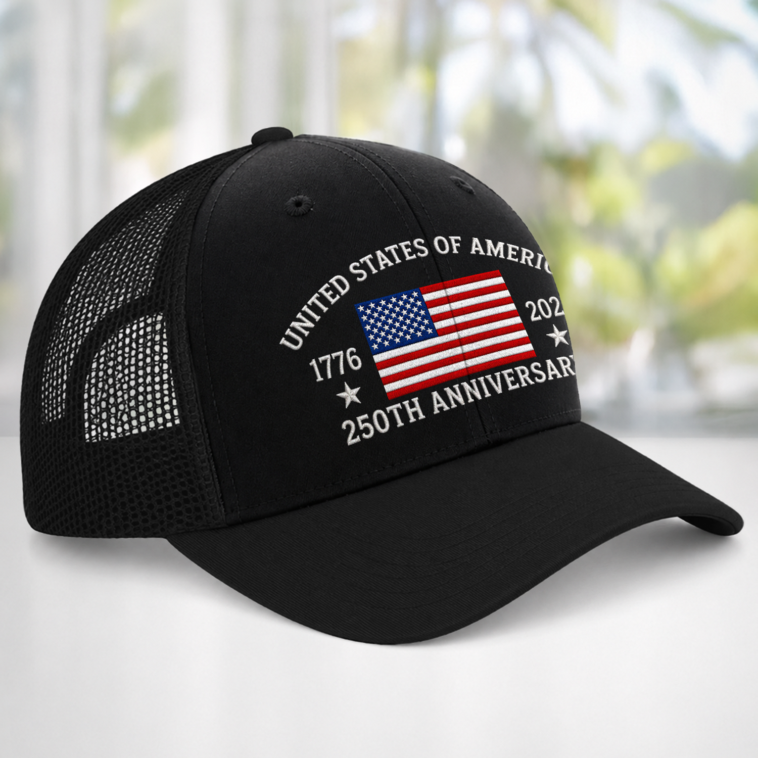 1776-2026 USA 250th Anniversary Embroidered Trucker Hat TH10 170257
