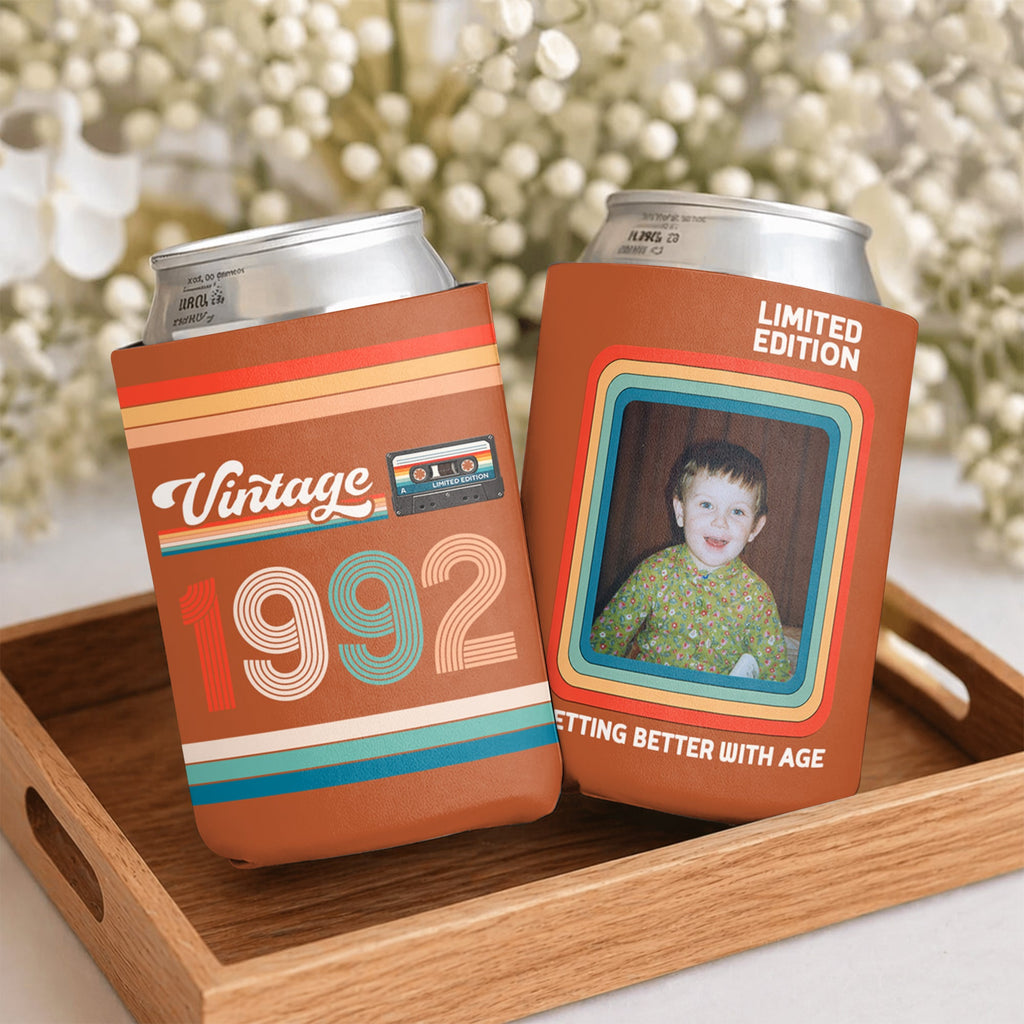 Custom Photo Getting Better With Age Can Cooler Holder - Personalized Birthday Gift LM32 899903