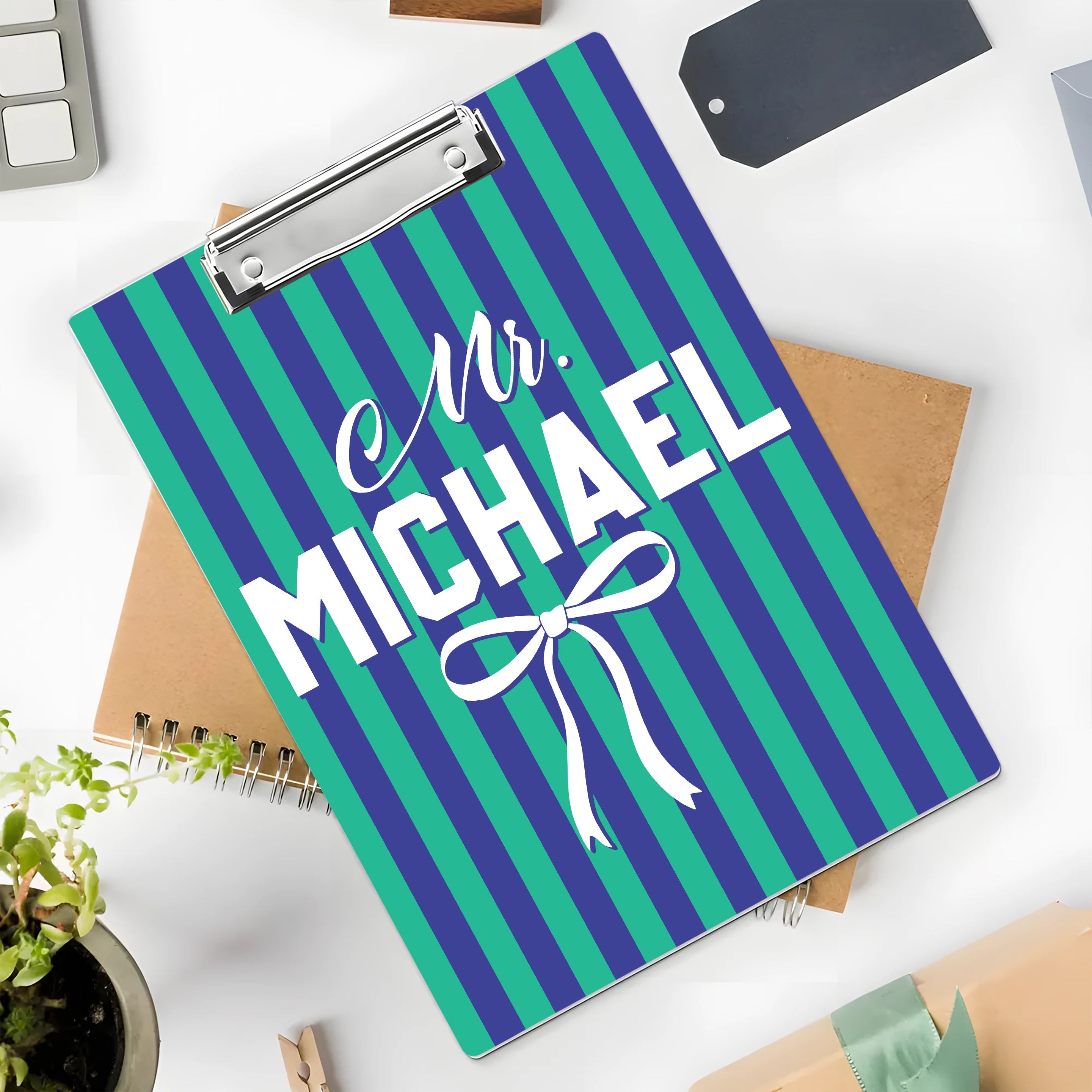 Custom Name Teacher Clipboard, Personalized Acrylic Paper, Appreciation Gift HO82 902906