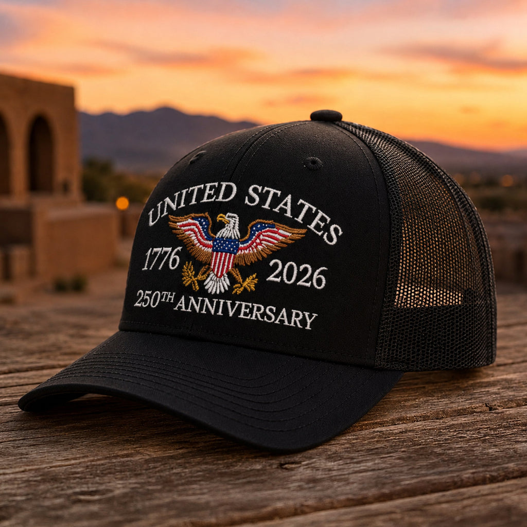 United States 250th Anniversary 1776–2026 Eagle Embroidered Trucker Hat HO82 902882