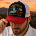 250th Anniversary USA Hat USA Patriotic Embroidered Trucker Hat HO82 902874
