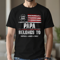 Personalized Papa Belongs To Dark Shirt USA 250 Years Anniversary Patriotic Gift TH10 169885