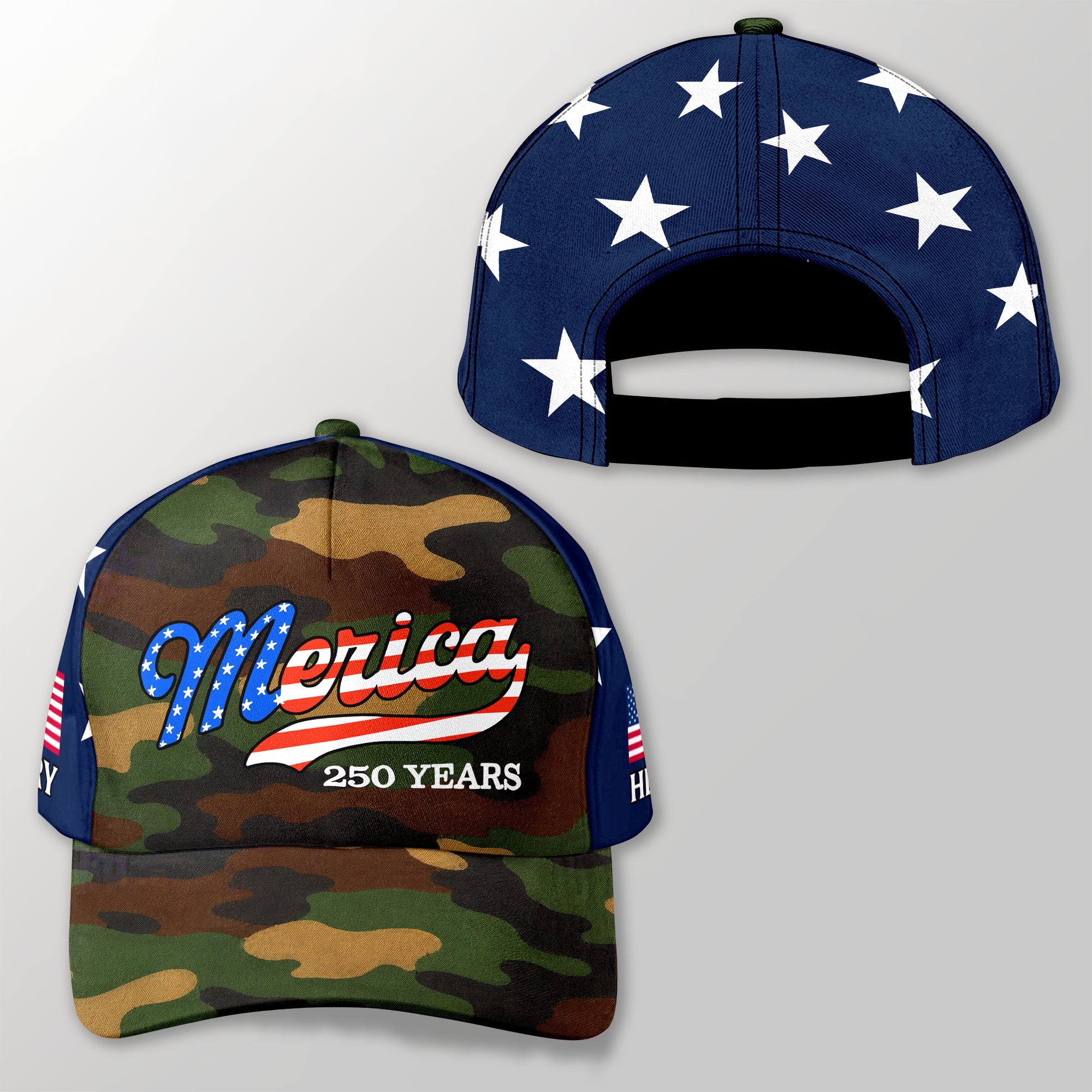 Custom Name USA Patriotic Merica 250 Years Classic Cap HO82 902856