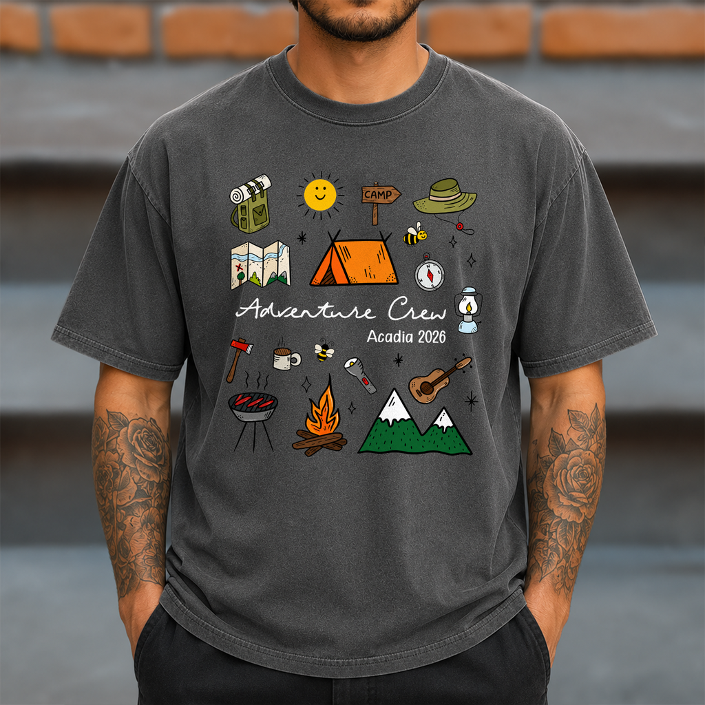 Personalized Weekend Crew 2026 Comfort Shirt, Camping Trip, Family Camping Vacation Gift TH10 170431