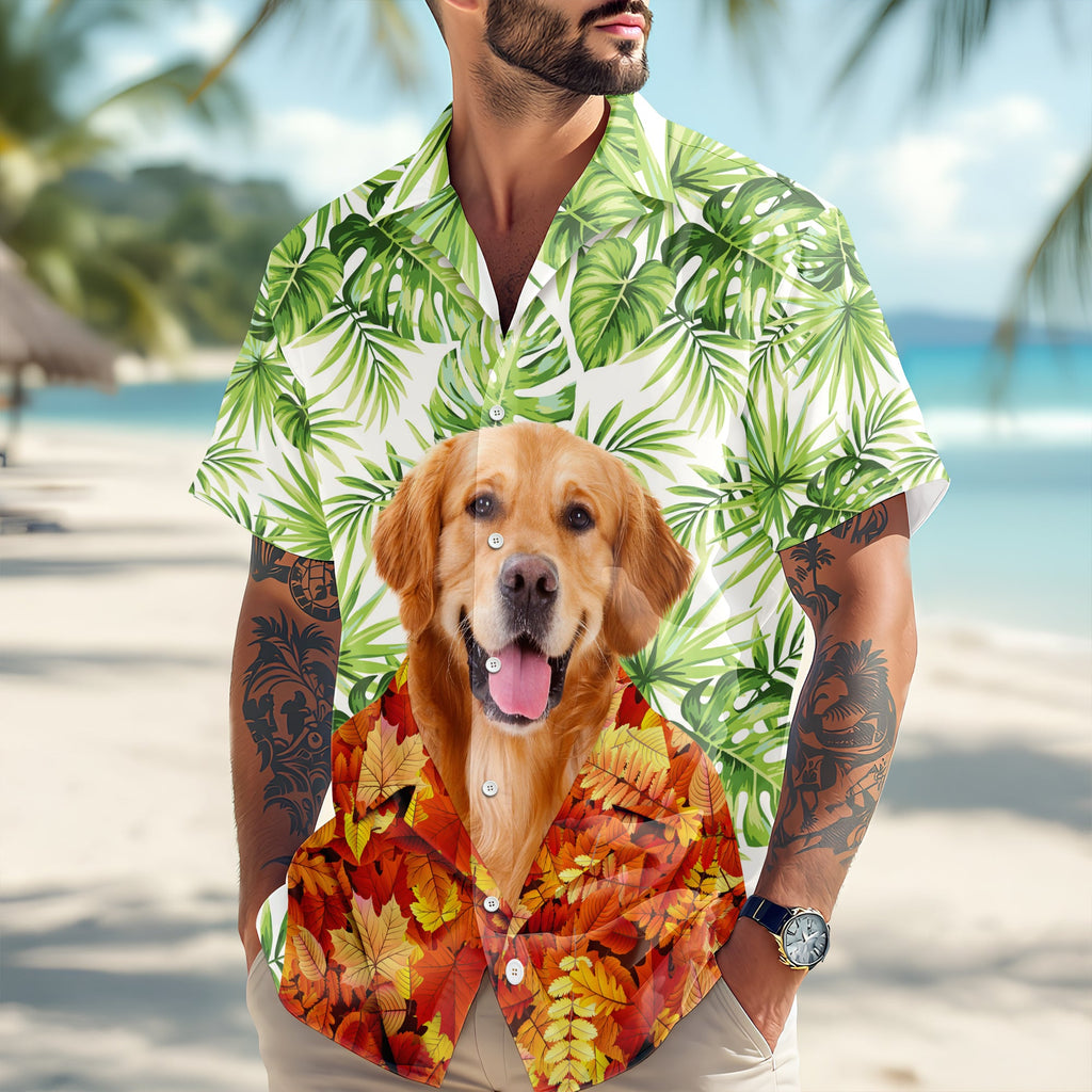 Custom Funny Dog Cat Photo Tropical Summer Hawaii Shirt LM32 669509